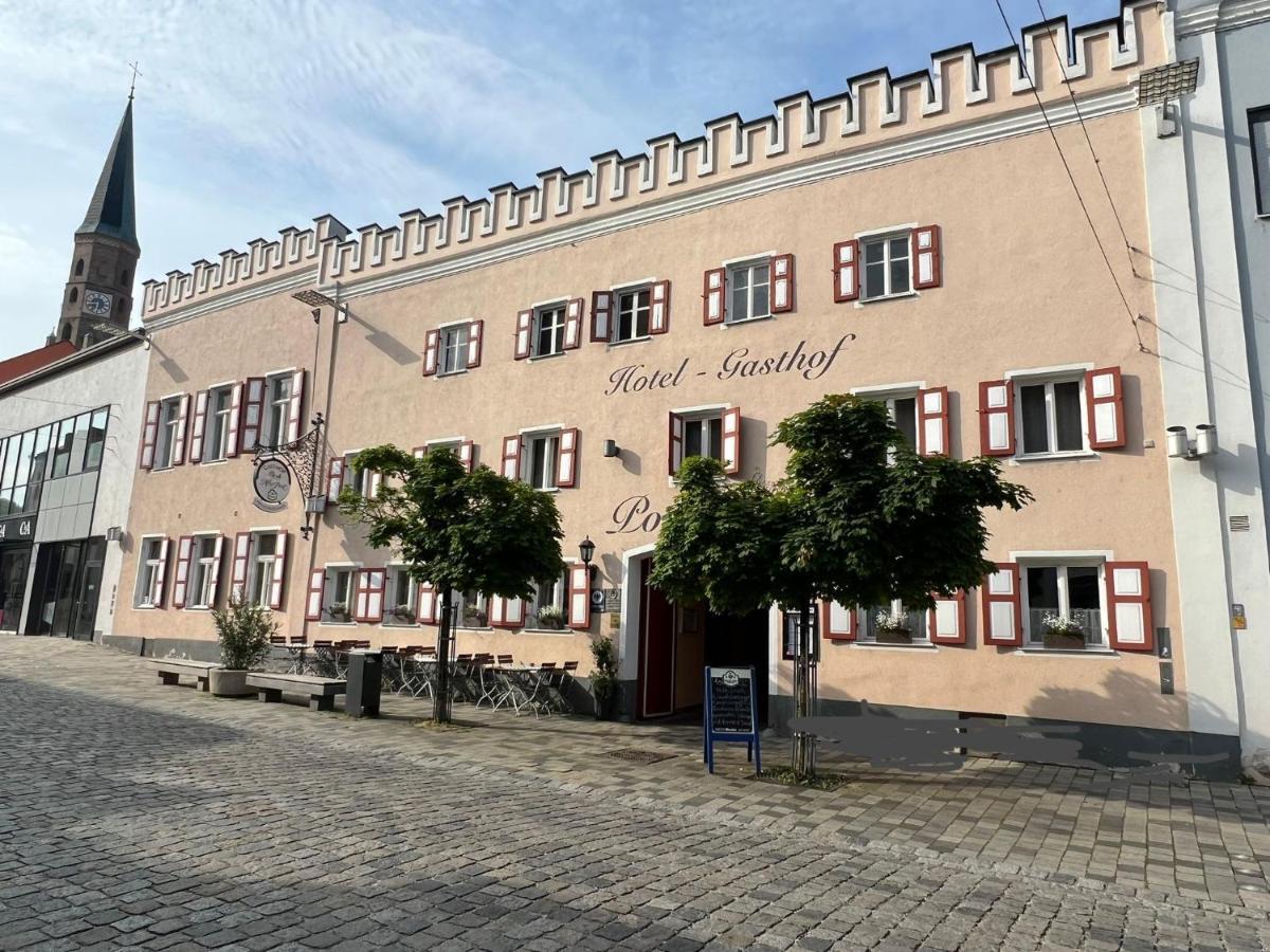 Hotel-Gasthof Postbraeu Dingolfing Eksteriør billede
